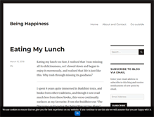 Tablet Screenshot of beinghappiness.com